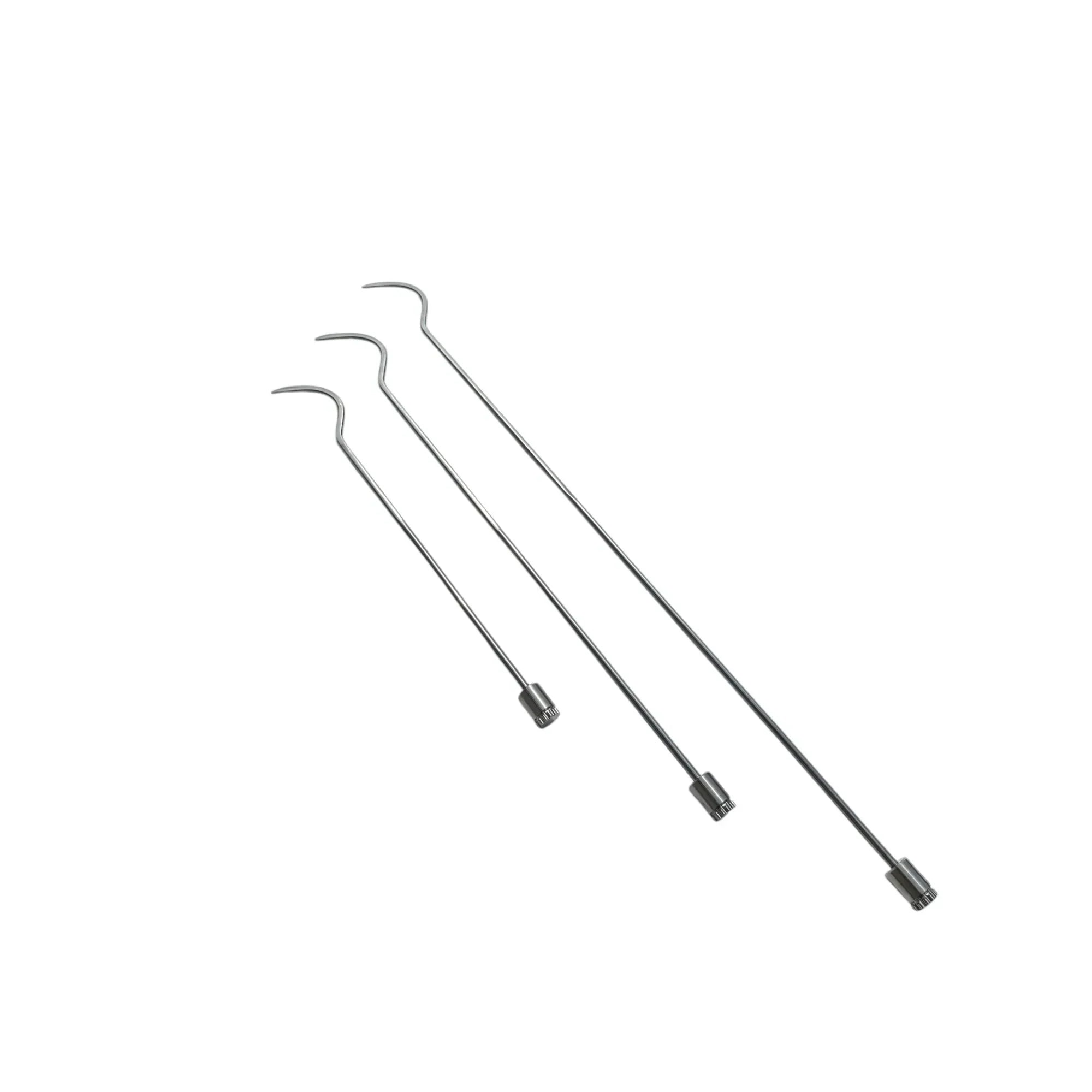 DentPDR Veldran Edition 3-Piece 8mm White Steel 360° Rotatable PDR Rod Set – 50cm, 70cm, 90cm Paintless Dent Repair Tools - DentPDR Stainless Steel – DentPDR Stainless Steel stainless steel PDR tool