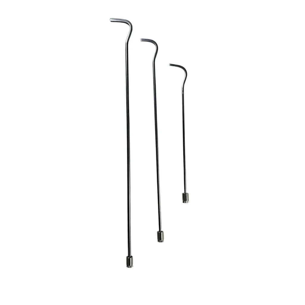 DentPDR DENTPDR Steel Dent Repair Rods with Special Curve and Round Tips Athena Edition - 3-Piece (50cm, 75cm, 100cm) – DentPDR Stainless Steel stainless steel PDR tool