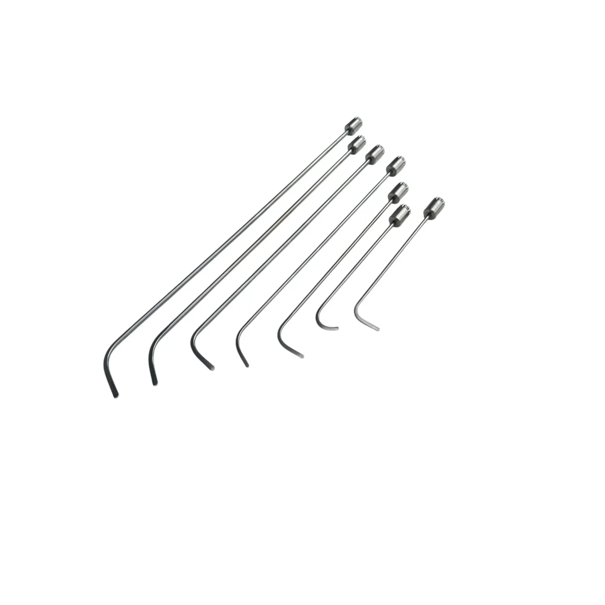 DentPDR Norelia Edition 7-Piece 360° Rotating Professional PDR Rod Set – White Steel Paintless Dent Repair Tools - DentPDR Stainless Steel – DentPDR Stainless Steel stainless steel PDR tool