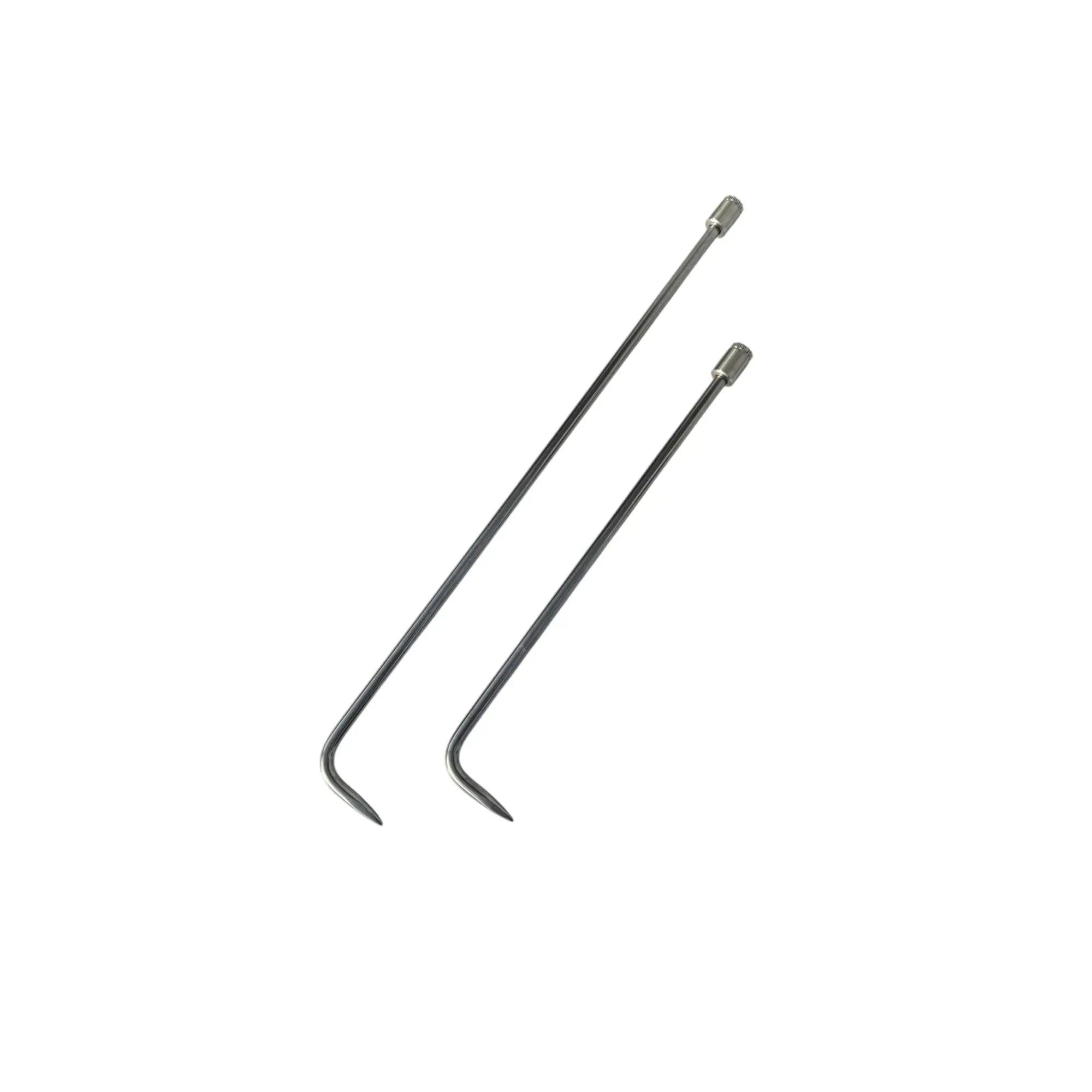 DentPDR Ilgaz Edition 2-Piece 360° Rotatable Single Bend Reverse Sharp-Tip White Steel PDR Tools – Paintless Dent Repair Rods - DentPDR Stainless Steel – DentPDR Stainless Steel stainless steel PDR tool