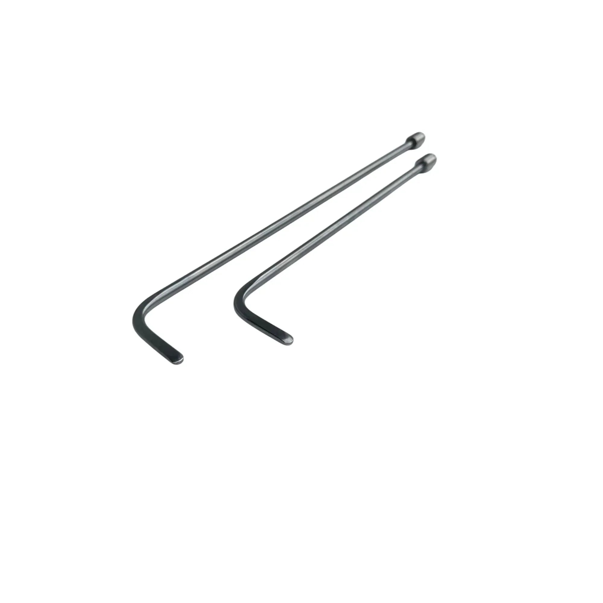 DentPDR Erbora Edition 2-Piece 360° Rotatable Single Bend Round Tip White Steel PDR Tools – Paintless Dent Repair Rods - DentPDR Stainless Steel – DentPDR Stainless Steel stainless steel PDR tool