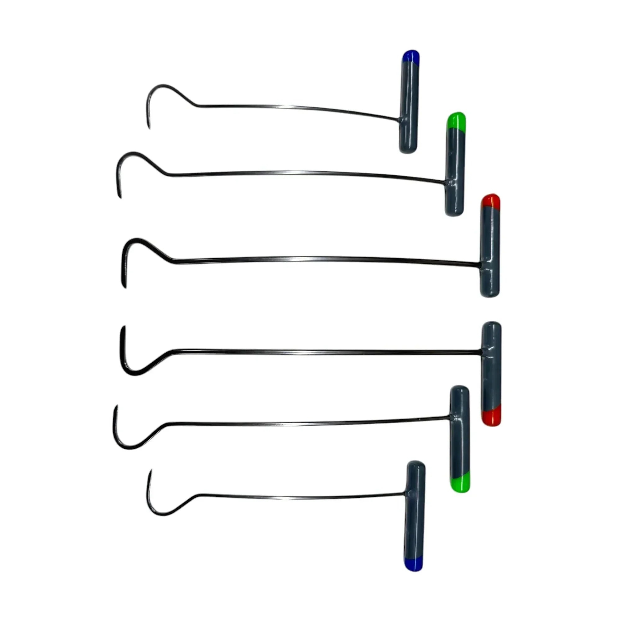 DentPDR Lurencia Edition 6-Piece Sharp Tip C-Bend Left & Right Steel PDR Tools – Paintless Dent Repair Rods - DentPDR Stainless Steel – DentPDR Stainless Steel stainless steel PDR tool