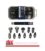 DentPDR 12-Piece M8 Stainless Steel Tip Set with Storage Box