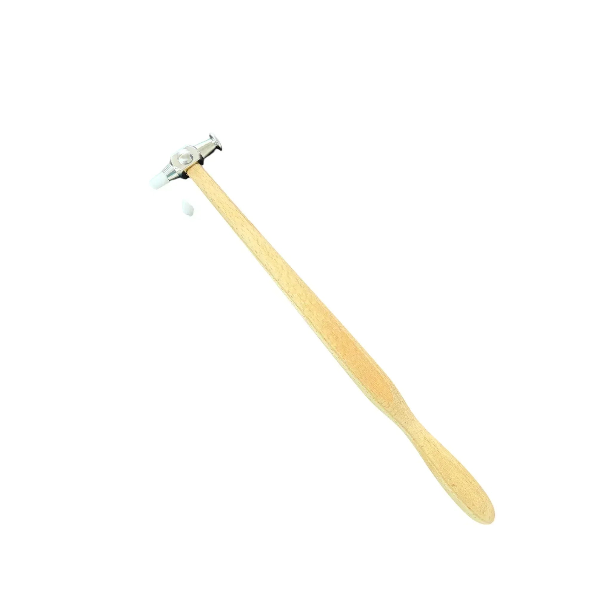 DentPDR 2-Piece Stainless Steel PDR Knockdown Hammer Set with Wooden Handles – Interchangeable Tip Design – DentPDR Stainless Steel stainless steel PDR tool