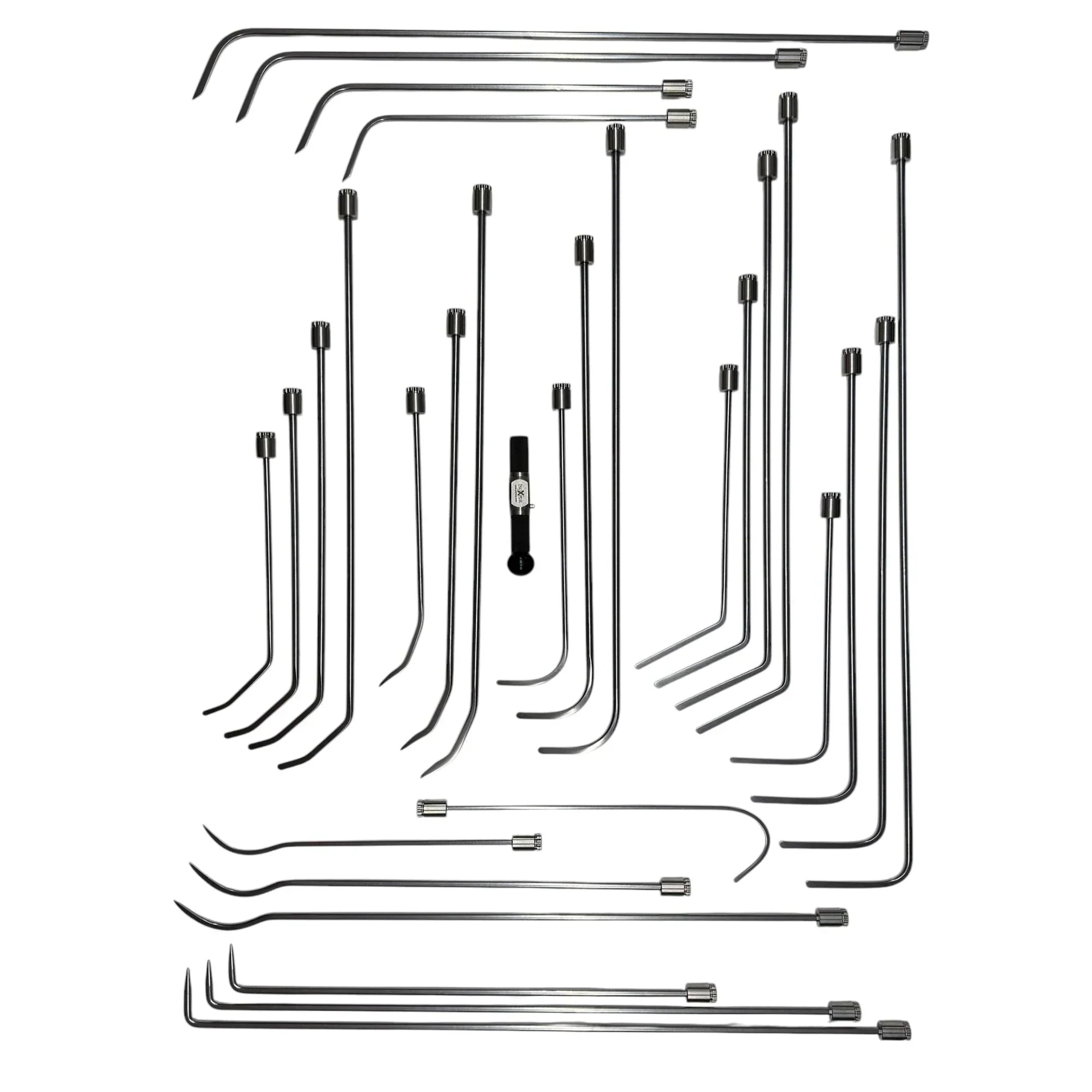 DentPDR 29 Pcs 360° Rotatable Paintless Dent Repair (PDR) Tools - Rust-Resistant Steel Dent Removal Rods - Tiran Edition With Special Bag - DentPDR Stainless Steel – DentPDR Stainless Steel stainless steel PDR tool