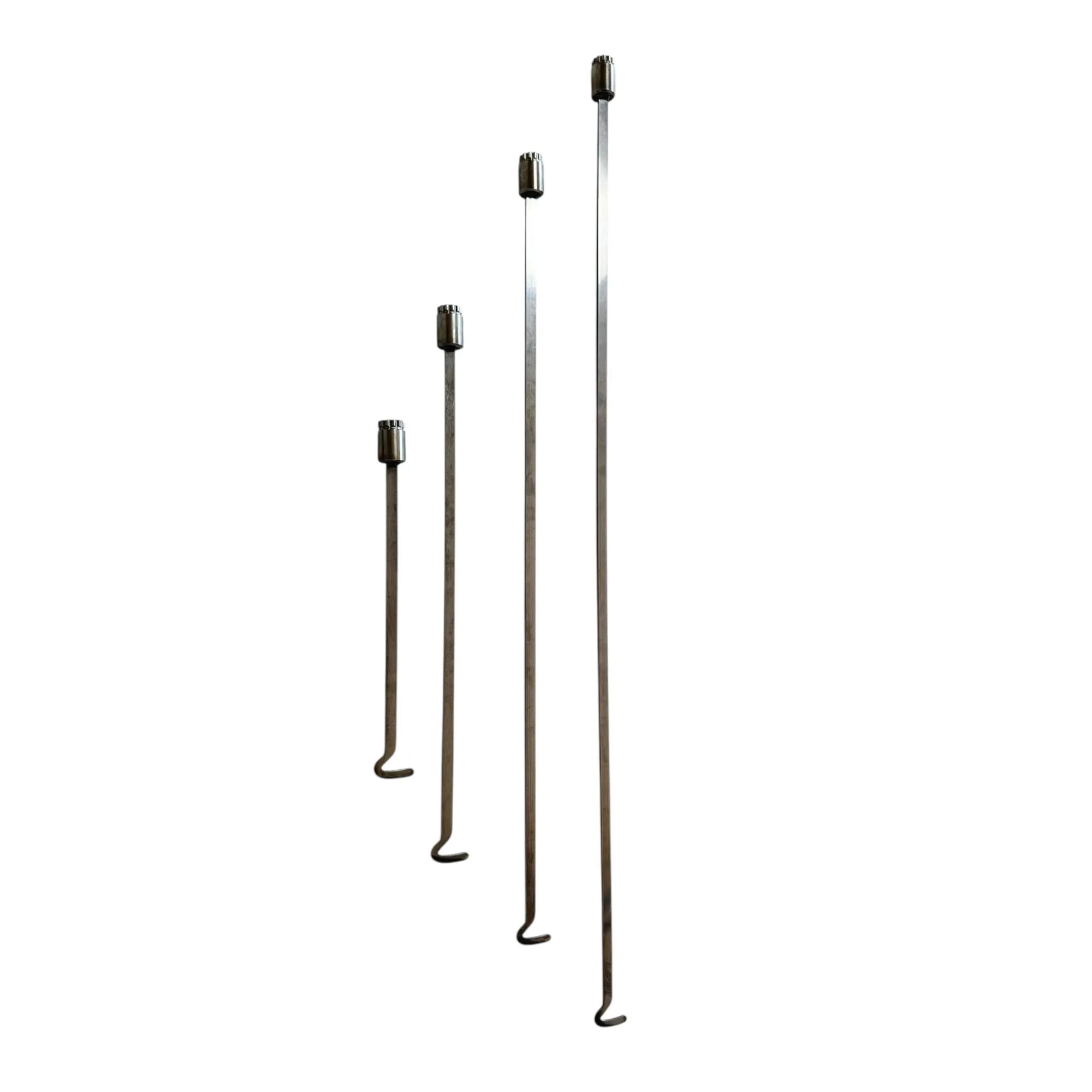 DentPDR Sedona Edition” 4-Piece 360° Rotating Whale Tail PDR Tool Set – Steel, Curved Tip, 3mm x 10mm (30–90 cm) - DentPDR Stainless Steel – DentPDR Stainless Steel stainless steel PDR tool