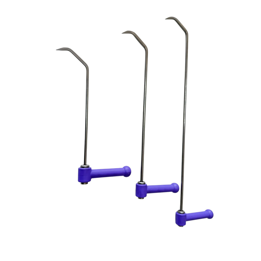 DentPDR Maribor Edition PDR DentPDR Stainless Steel 3-Piece 360° Rotating Paintless Dent Repair Rod Set – Hardened Steel Dent Tools – DentPDR Stainless Steel stainless steel PDR tool