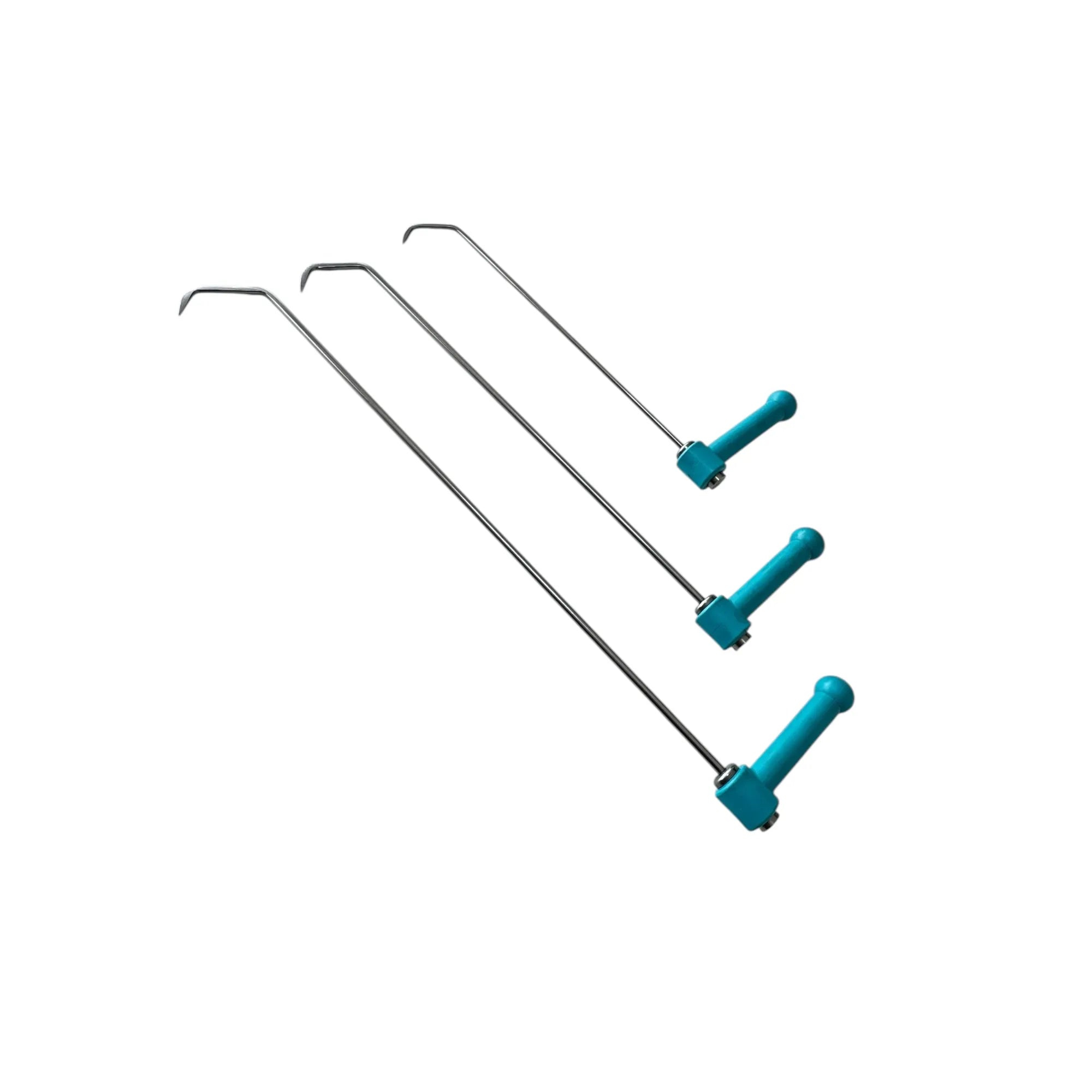 DentPDR Lucca Edition PDR DentPDR Stainless Steel 3-Piece 360° Rotating Paintless Dent Repair Rod Set – Hardened Steel Tools – DentPDR Stainless Steel stainless steel PDR tool