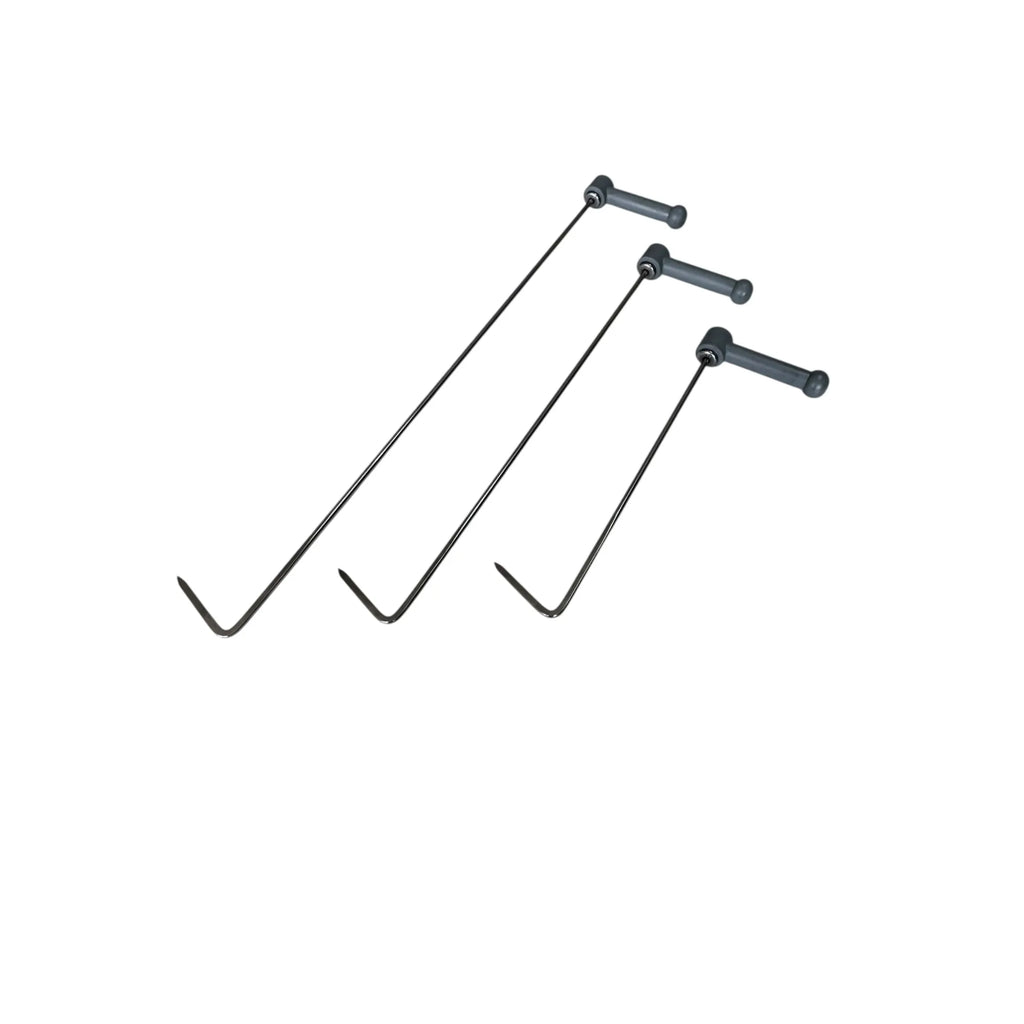 DentPDR Luoyang Edition PDR DentPDR Stainless Steel 3-Piece 360° Rotating Paintless Dent Repair Rod Set – 8mm Hardened Steel Tools – DentPDR Stainless Steel stainless steel PDR tool