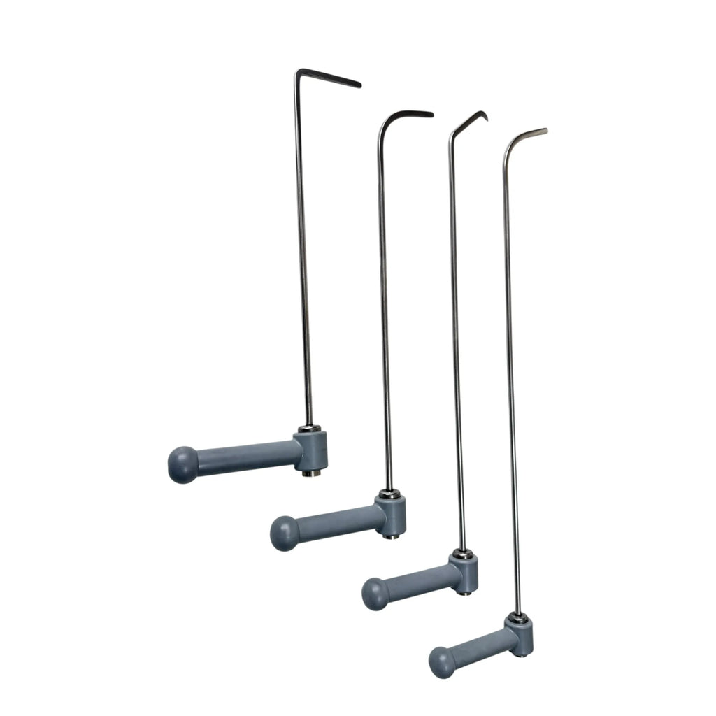 DentPDR Bruges Edition PDR DentPDR Stainless Steel 4-Piece 360° Rotating Paintless Dent Repair Rod Set – 8mm Hardened Steel Tools – DentPDR Stainless Steel stainless steel PDR tool