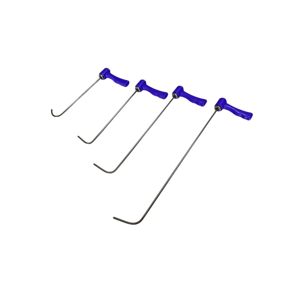 DentPDR Lecce Edition PDR DentPDR Stainless Steel 4-Piece 360° Rotating Paintless Dent Repair Rod Set – 6mm Hardened Steel Tools – DentPDR Stainless Steel stainless steel PDR tool