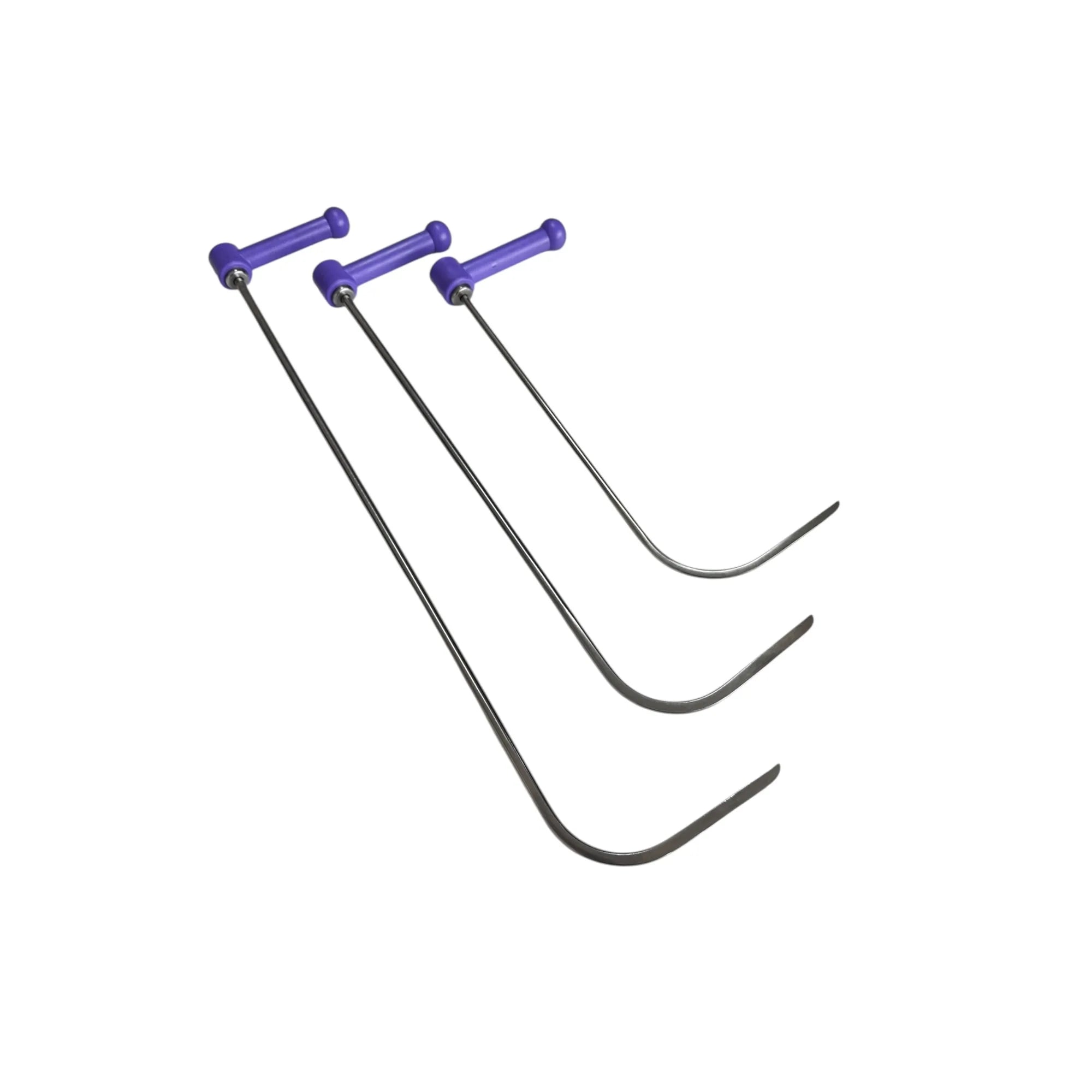 DentPDR Erfurt Edition PDR DentPDR Stainless Steel 3-Piece 360° Rotating Paintless Dent Repair Rod Set – Hardened Steel Construction – DentPDR Stainless Steel stainless steel PDR tool