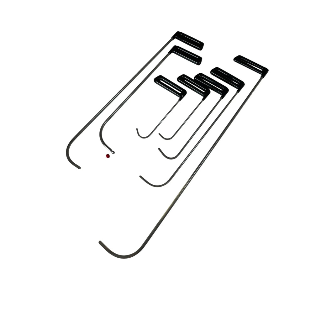 DentPDR PDR DentPDR Stainless Steel Savona Edition 7-Piece Dent Repair Rod Set – Black Grip Handle, 5–8mm Shafts, 20–75cm Lengths – DentPDR Stainless Steel stainless steel PDR tool