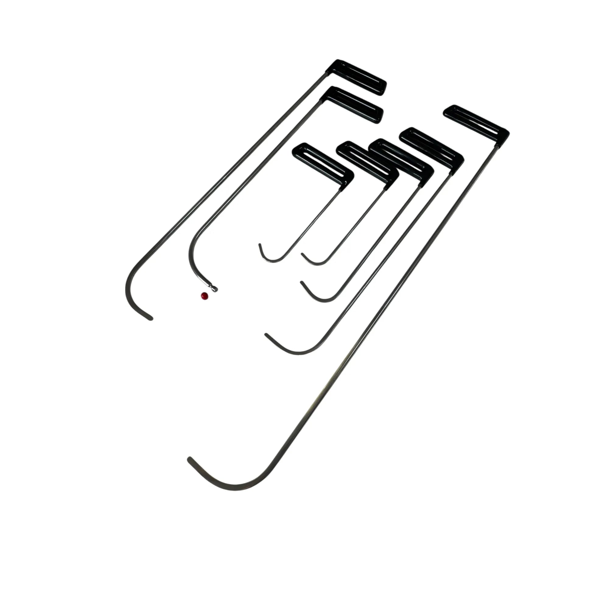 DentPDR PDR DentPDR Stainless Steel Savona Edition 7-Piece Dent Repair Rod Set – Black Grip Handle, 5–8mm Shafts, 20–75cm Lengths – DentPDR Stainless Steel stainless steel PDR tool