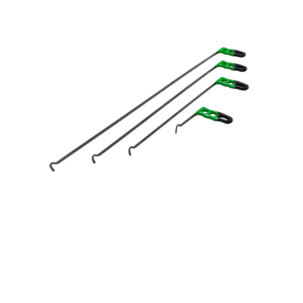 DentPDR Split Edition PDR DentPDR Stainless Steel 4-Piece Whale-Tail Rod Set – Question Mark Curved Tip, 35mm Head for Tight Access – DentPDR Stainless Steel stainless steel PDR tool