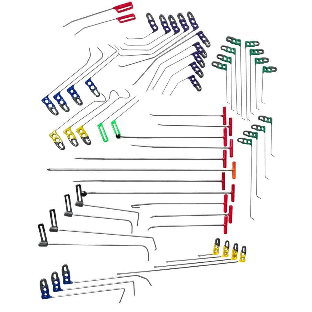 DentPDR dentpdr 55-Piece Premium PDR Rod Set – Handmade, 360° Rotating Handles, 45+ HRC | Stuttgart Edition – DentPDR Stainless Steel stainless steel PDR tool