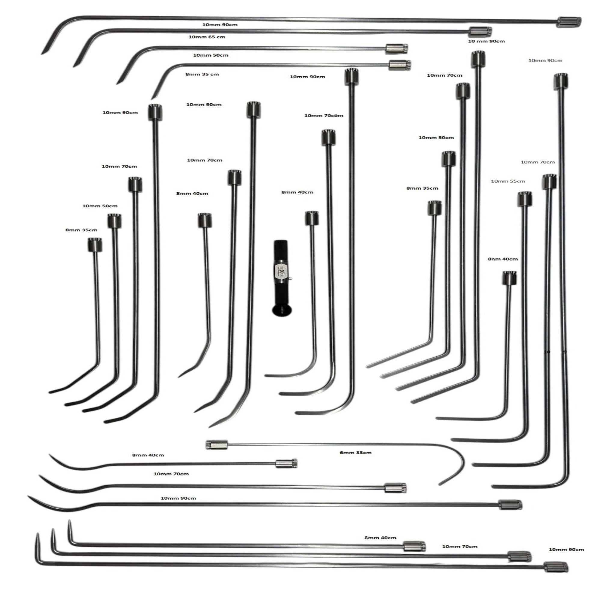 Tiran Edition 29-Piece 360° Rotating PDR Rod Set & Custom Tool Bag