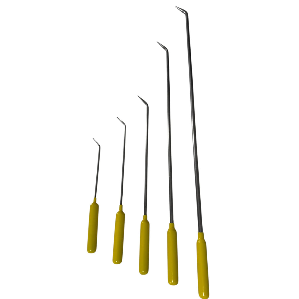 DentPDR PDR DentPDR Stainless Steel “Lublin Edition” 5-Piece Precision Dent Rod Set – Sword Grip Handle & Sharp Tapered Tip – DentPDR Stainless Steel stainless steel PDR tool