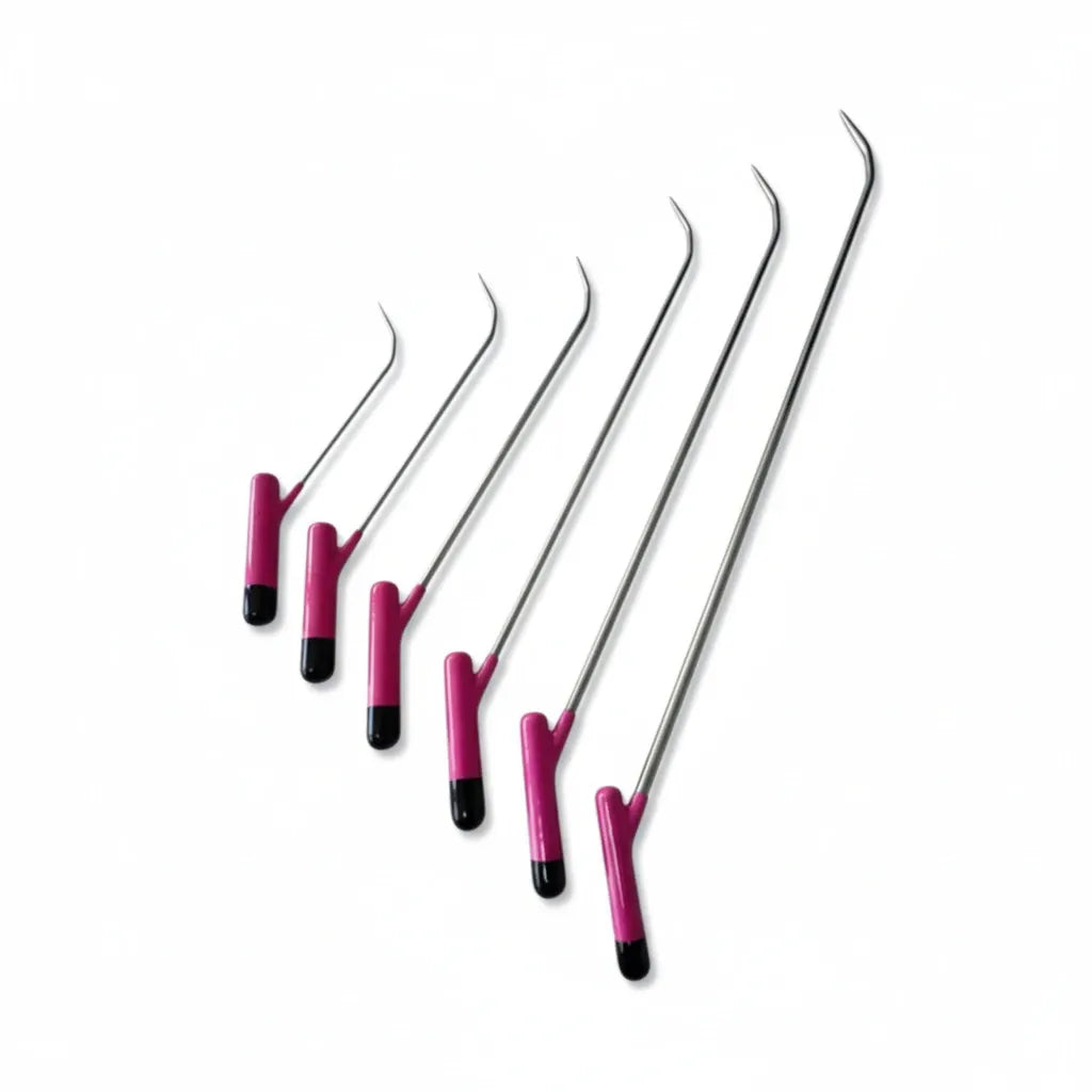 Cádiz Edition 6-Piece Angled Handle PDR Rod Set (Sharp Tip)