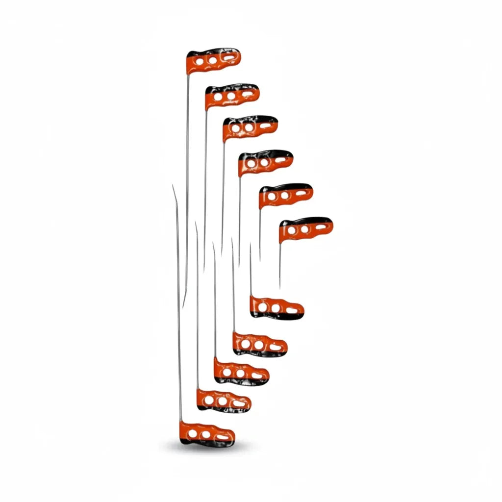 Turnhout Edition 10-Piece Single-Bend PDR Rod Set (Round Tip)