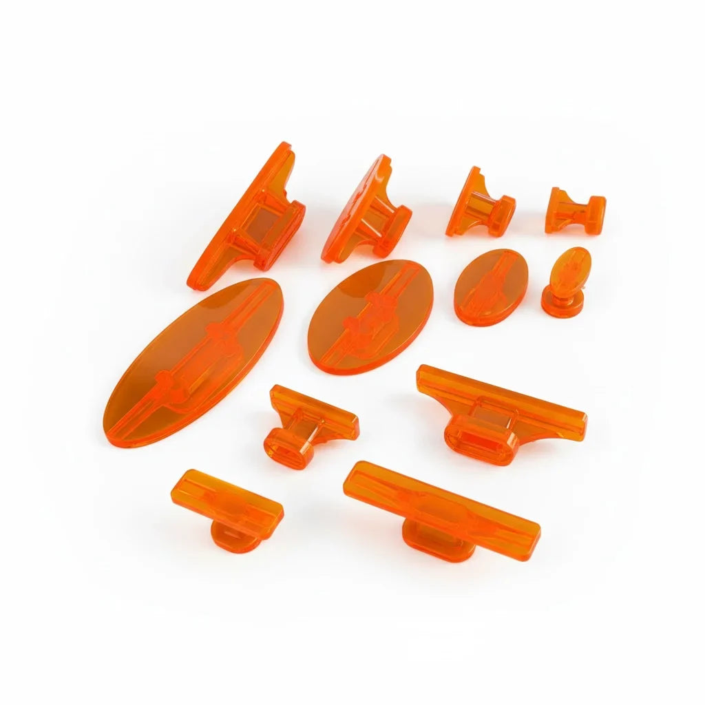 Sergio Pillon 10-Piece Transparent Assorted PDR Glue Tabs Set