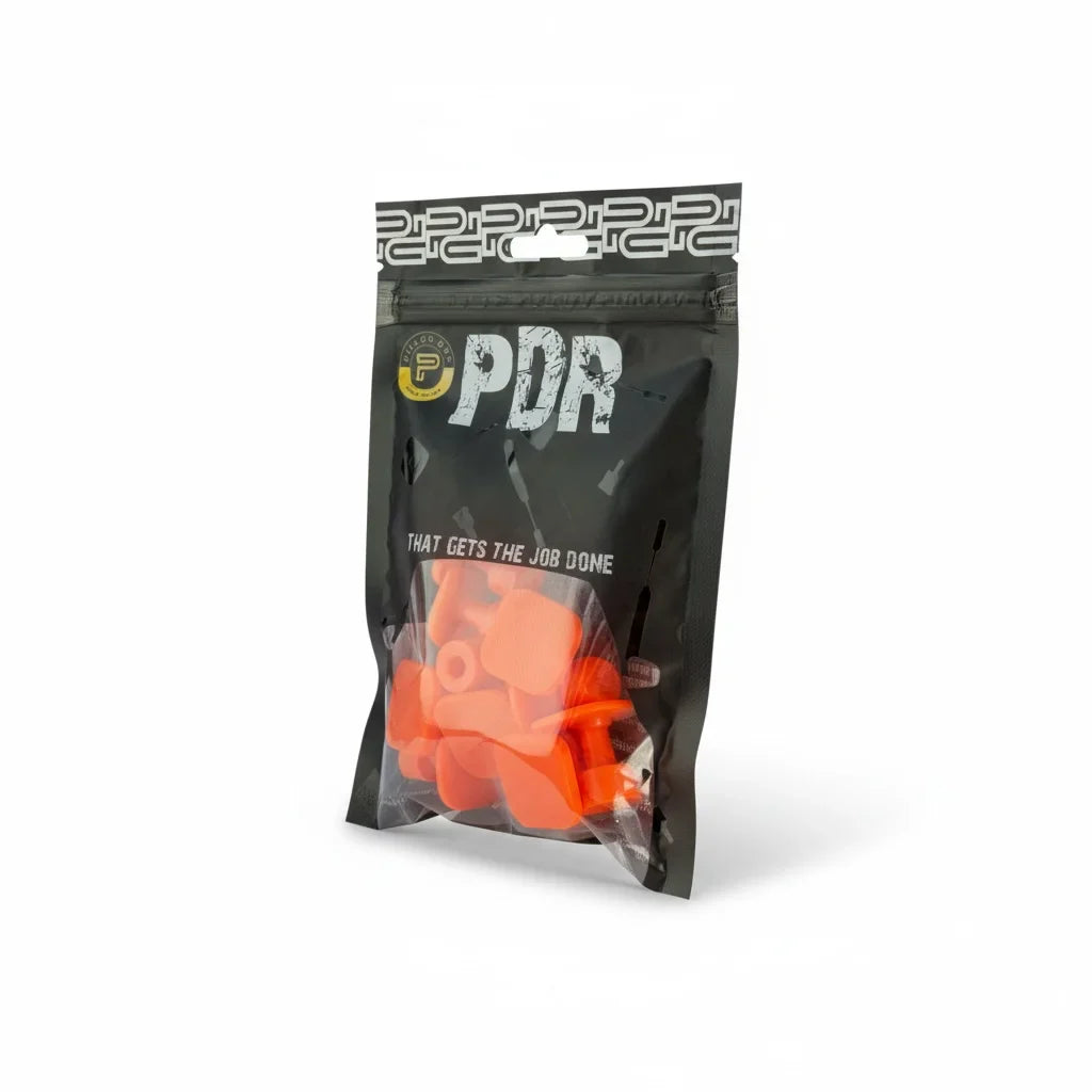 Sergio Pillon 10-Piece Textured Square PDR Glue Tabs (21x21mm)