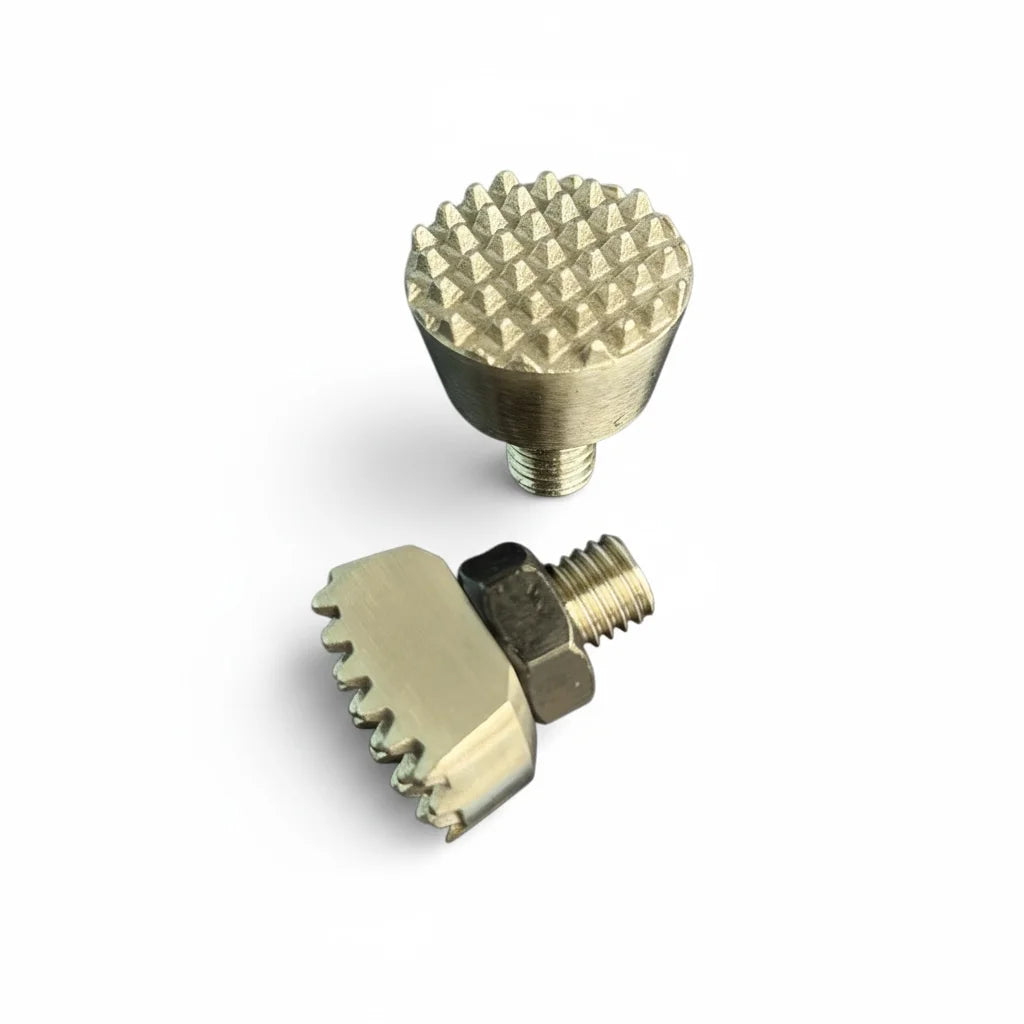 Sergio Pillon 2-Piece Checkered Titanium Alloy PDR Tips (23mm & 10x23mm, M8)