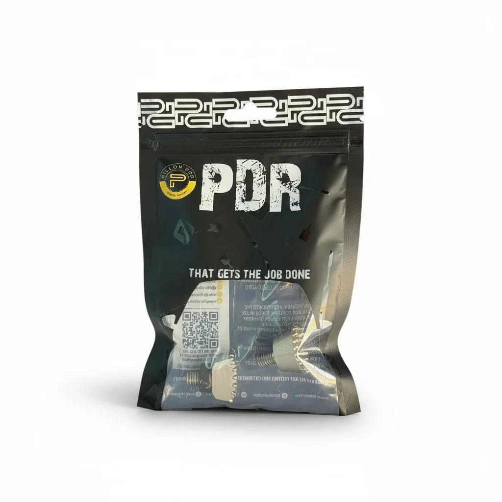 Sergio Pillon 2-Piece Checkered Titanium Alloy PDR Tips (23mm & 10x23mm, M8)