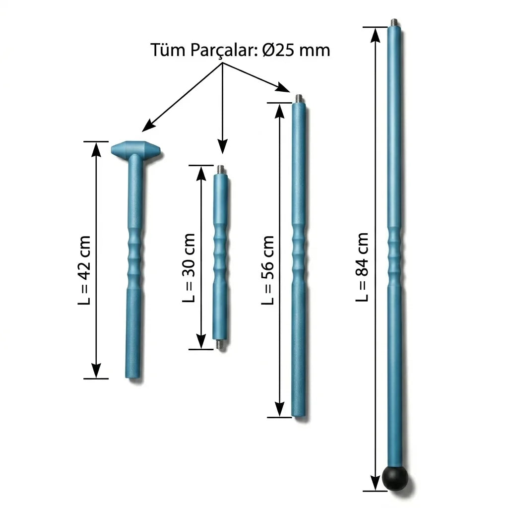 DentPDR 210cm Aluminum Roof Rod Set (25mm)