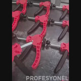 Close-up of the correction tool reshaping an automotive plug hole