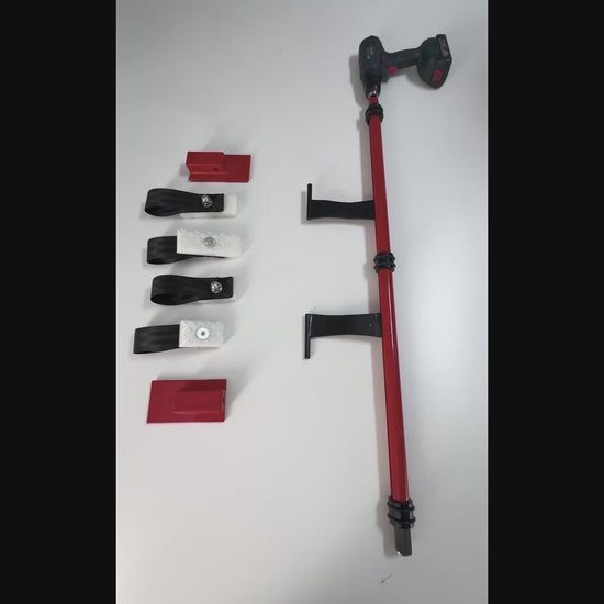 DentPDR dual-direction stretching system on a vehicle roof