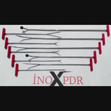 DentPDR versatile dent repair rod used on a car panel
