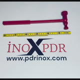PDR technician using the Model 6 plastic face hammer