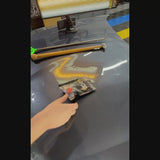 Red soft PDR tip attached to a professional blending hammer