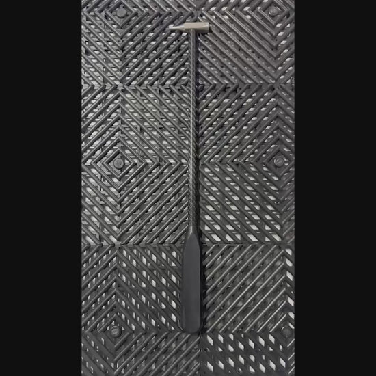 DentPDR carbon fiber hammer blending a vehicle panel