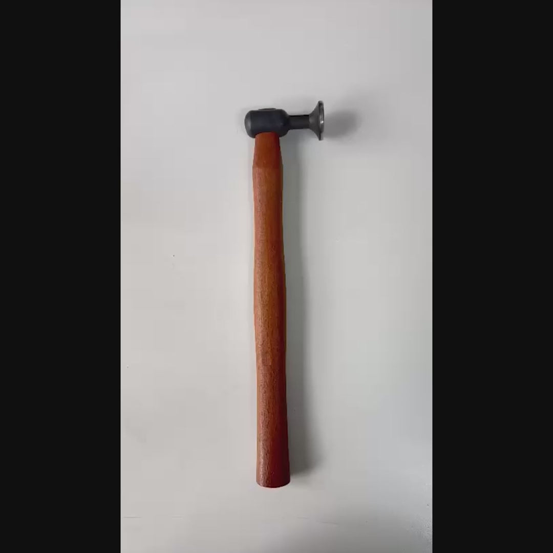 DentPDR steel blending hammer leveling a high spot