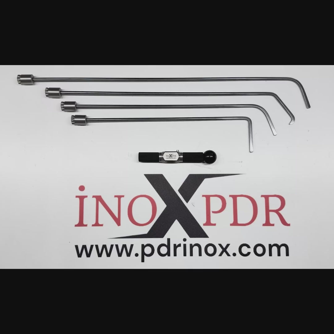 Full 4-piece layout of the Madrid Edition rotatable rod set
