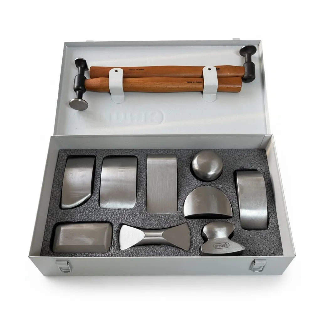 DentPDR Auto Body Repair Set (2 Hammers & 9 Dollies)