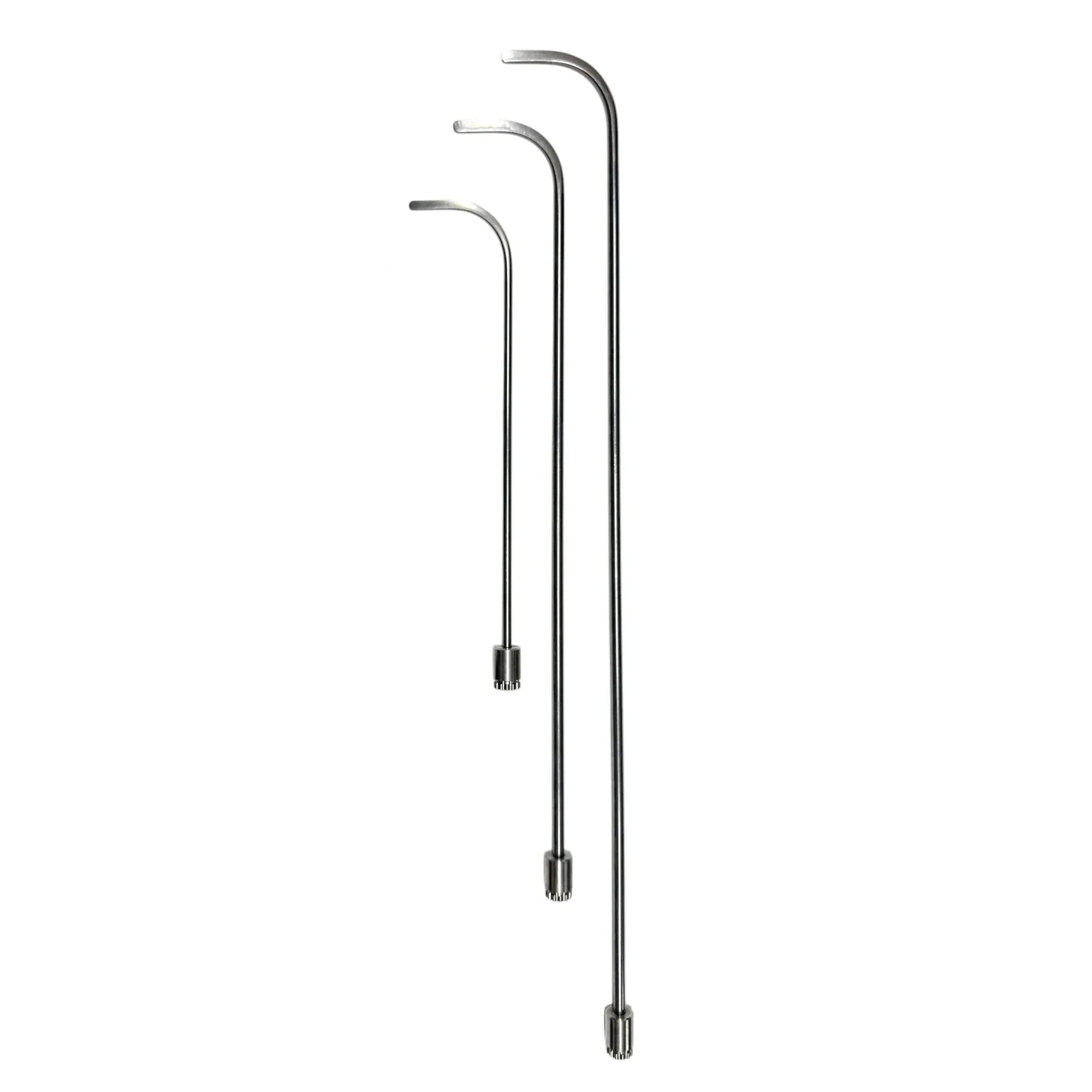 DentPDR Varlona Edition 3-Piece 360° Rotatable Single Bend Round Tip White Steel PDR Tools – Paintless Dent Repair Rods - DentPDR Stainless Steel – DentPDR Stainless Steel stainless steel PDR tool