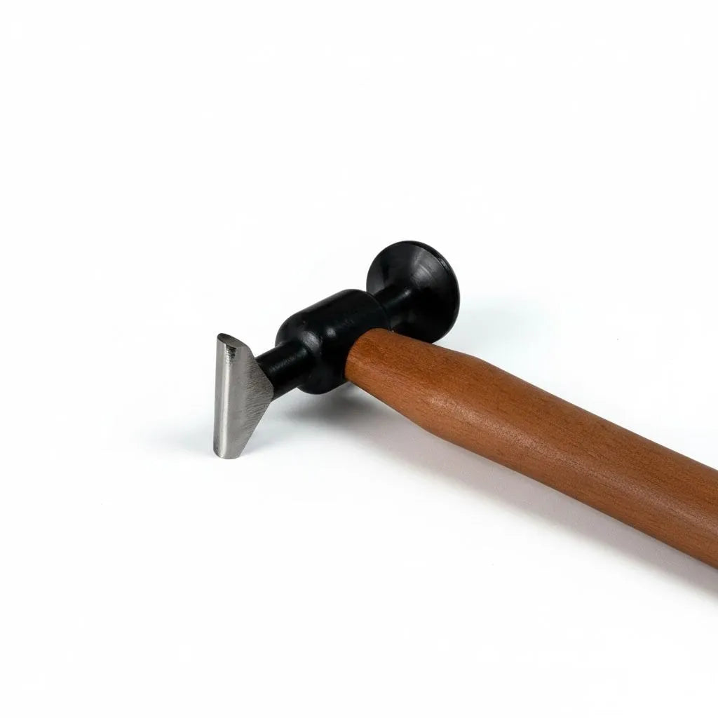DentPDR Model 5 Wooden Handle Steel Finishing Hammer