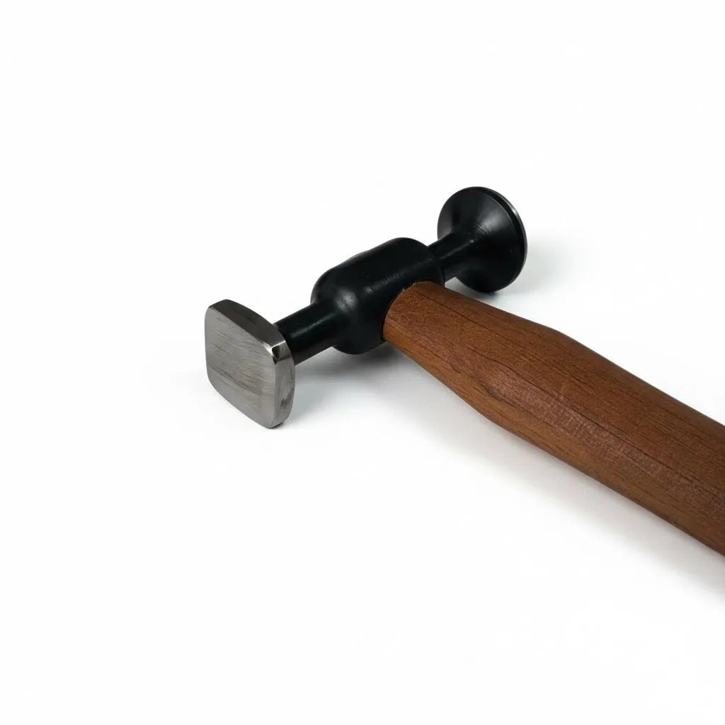 DentPDR Model 8 Wooden Handle Steel Panel Hammer