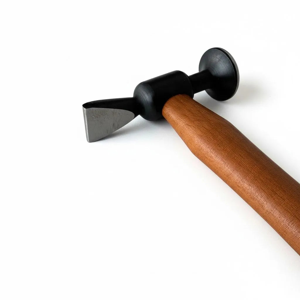 DentPDR Model 11 Wooden Handle Steel Auto Body Hammer