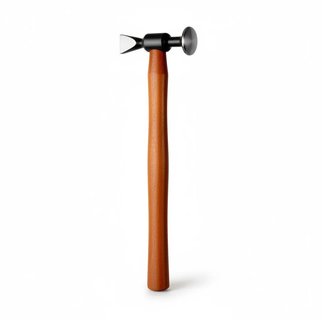DentPDR Model 2 Steel Auto Body Hammer (Wooden Handle)